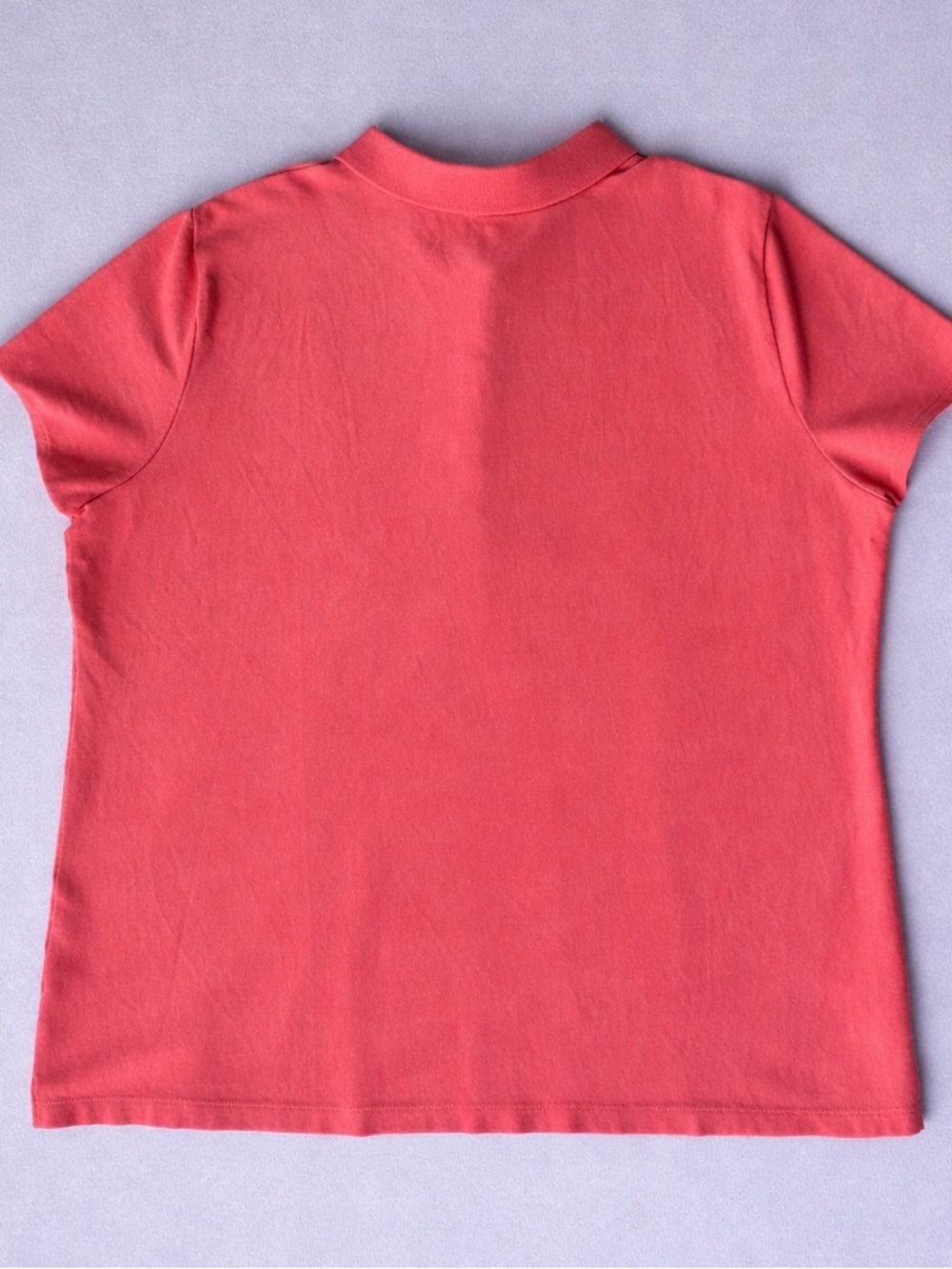 St. John's Bay Coral Button-Front Polo Shirt XL - Picture 2 of 4
